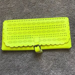 Bright yellow clutch